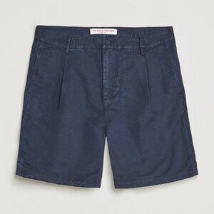 Orlebar Brown Searose Linen Cotton Shorts in Night Iris